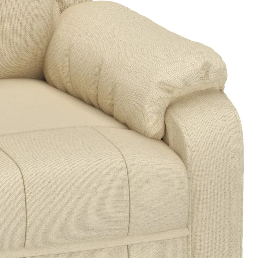 Fauteuil de massage Crème Tissu - 7