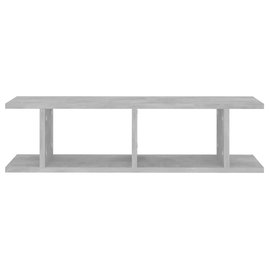 Étagères murales 2 pcs Gris béton 75x18x20 cm bois d'ingénierie - 5