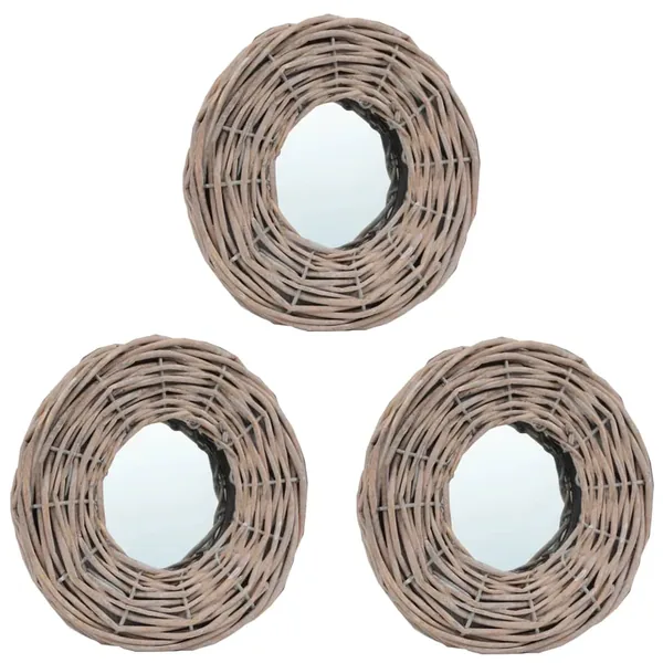 Miroirs 3 pcs 15 cm Osier