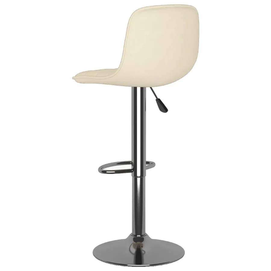 Tabourets de bar lot de 2 crème tissu - 6