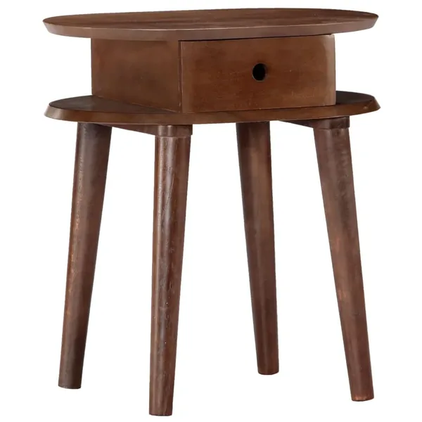 Table de chevet 50x35x55 cm en bois d'acacia massif