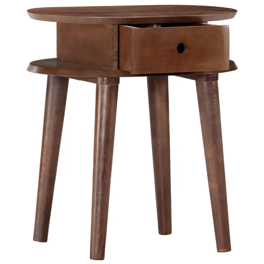 Table de chevet 50x35x55 cm en bois d'acacia massif - 2
