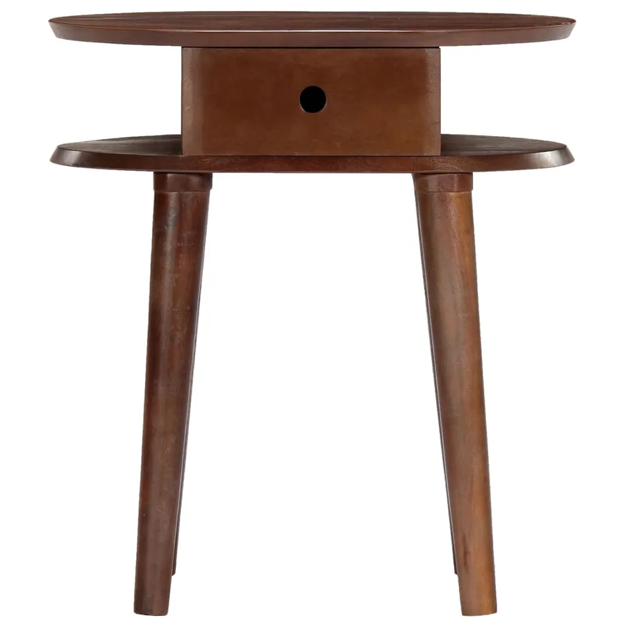 Table de chevet 50x35x55 cm en bois d'acacia massif - 3