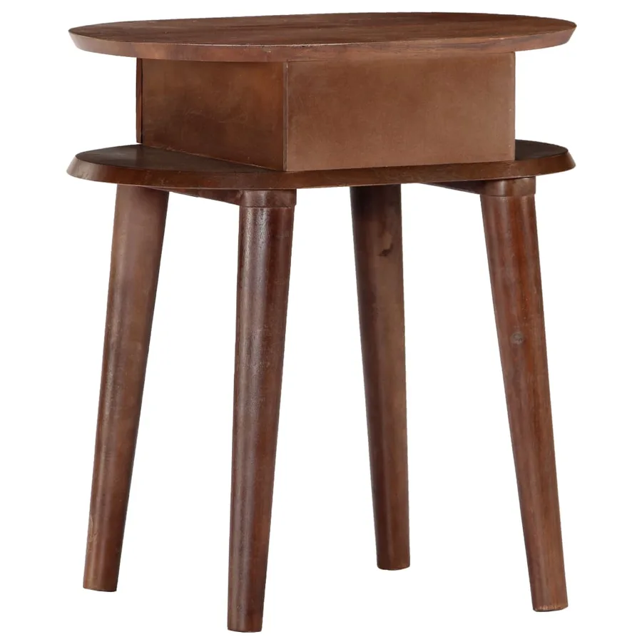 Table de chevet 50x35x55 cm en bois d'acacia massif - 4
