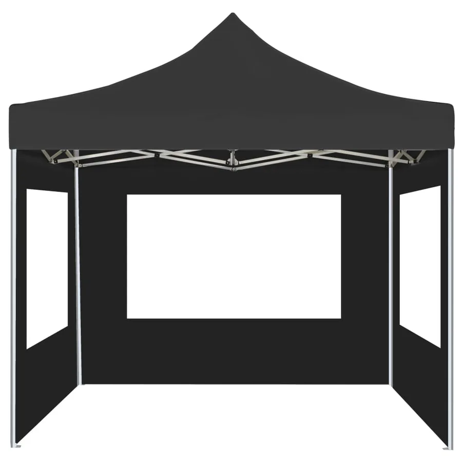 Tente de réception pliable et parois Aluminium 2x2 m Anthracite - 3
