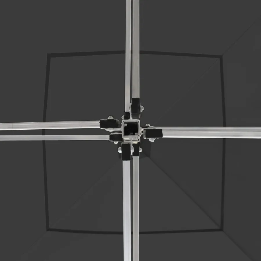 Tente de réception pliable et parois Aluminium 2x2 m Anthracite - 8