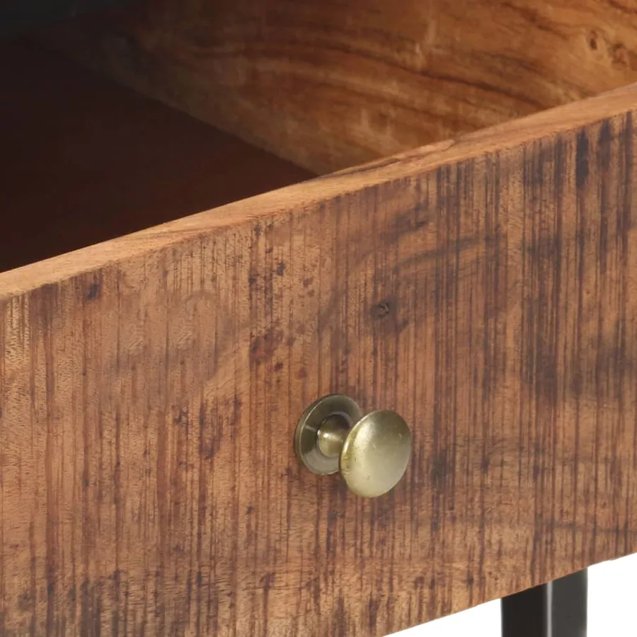 Table basse 90x50x40 cm Bois d'acacia brut - 5