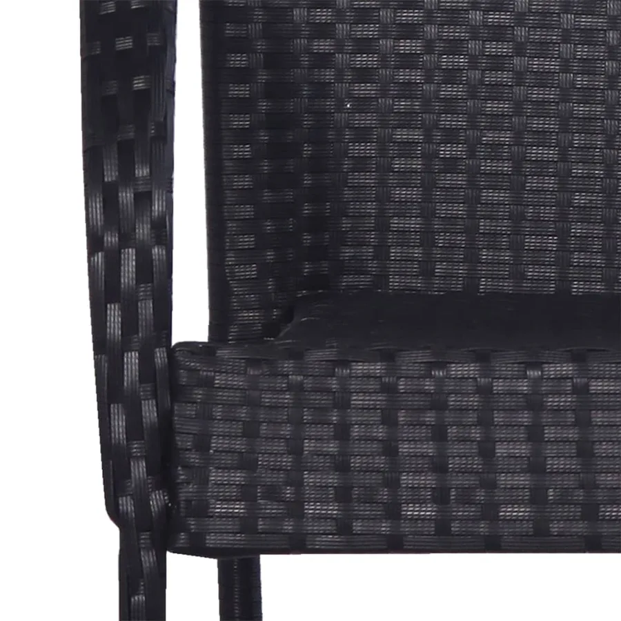 Ensemble à manger de jardin 7 pcs Noir - 9