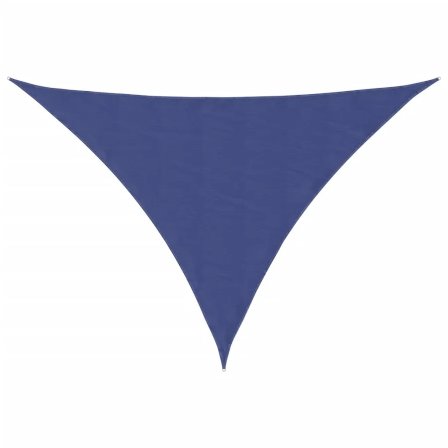 Voile de parasol tissu oxford triangulaire 2,5x2,5x3,5 m bleu - 2