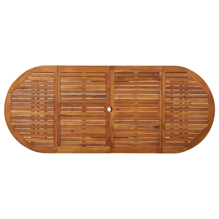 Table à dîner de jardin 220x90x75 cm Bois d'acacia massif - 4