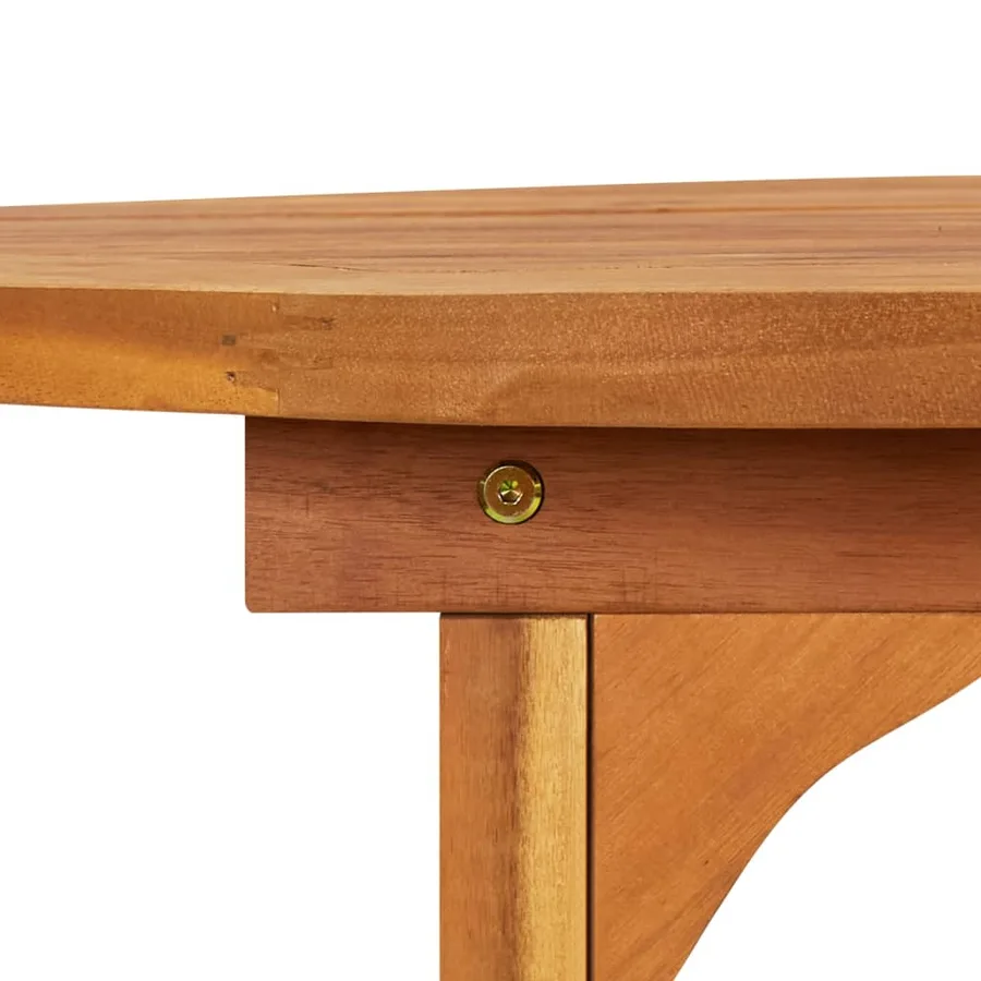 Table à dîner de jardin 220x90x75 cm Bois d'acacia massif - 5