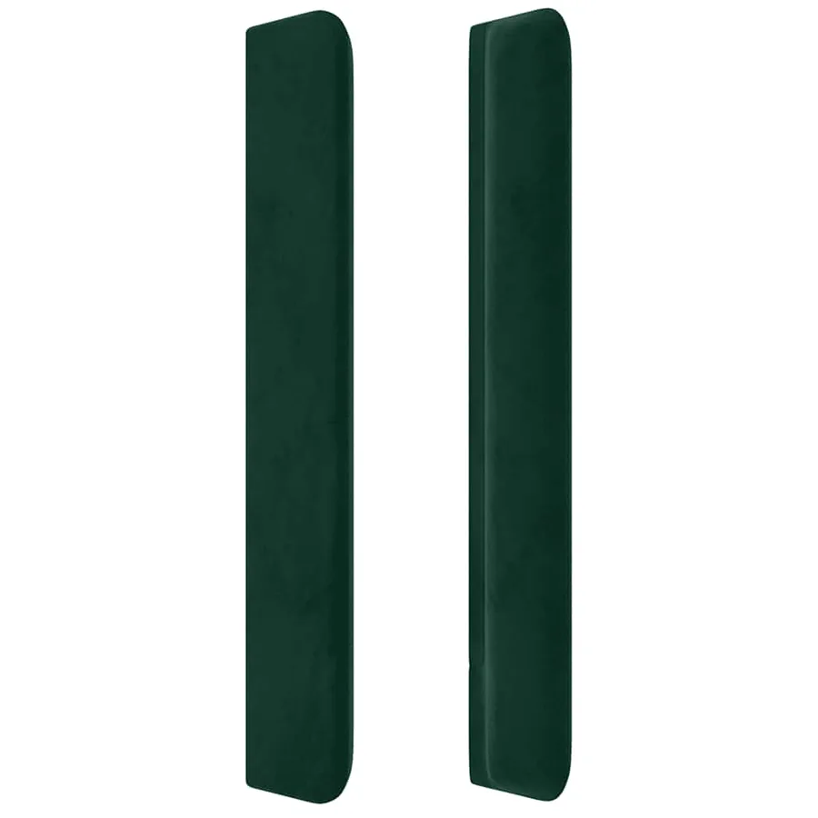 Tête de lit avec oreilles Vert foncé 83x16x118/128 cm Velours - 4