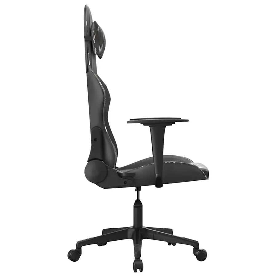 Chaise de jeu Noir et camouflage Similicuir - 4