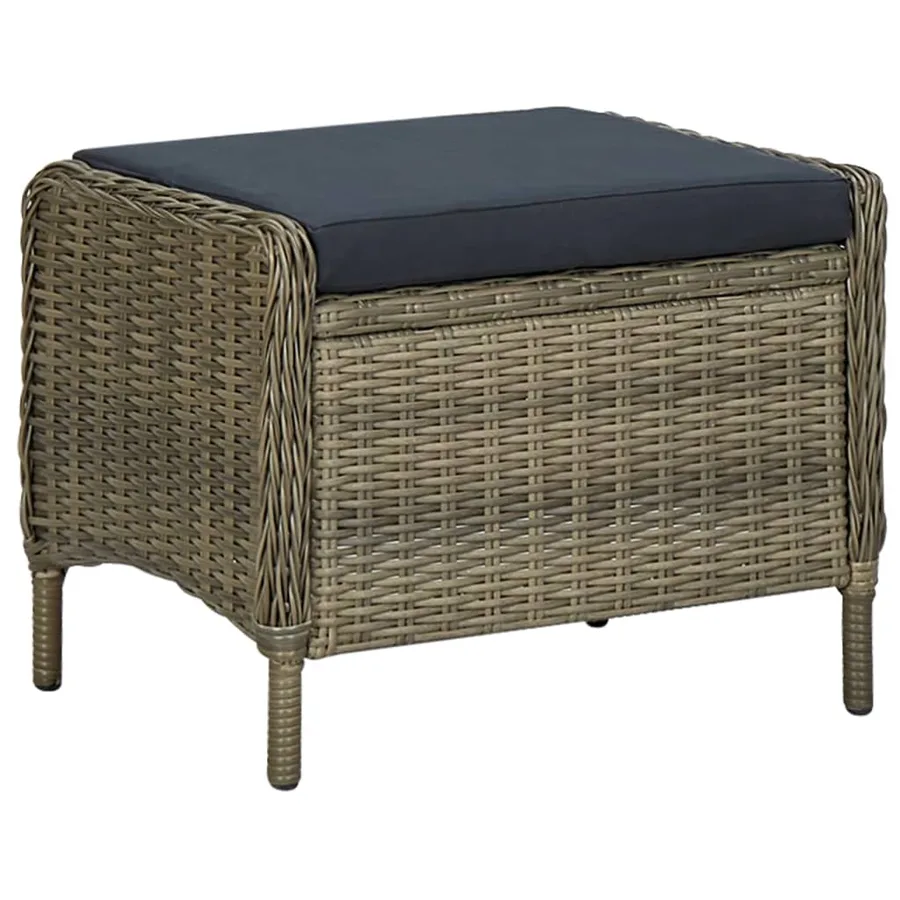 Ensemble à manger de jardin 7 pcs Marron - 11