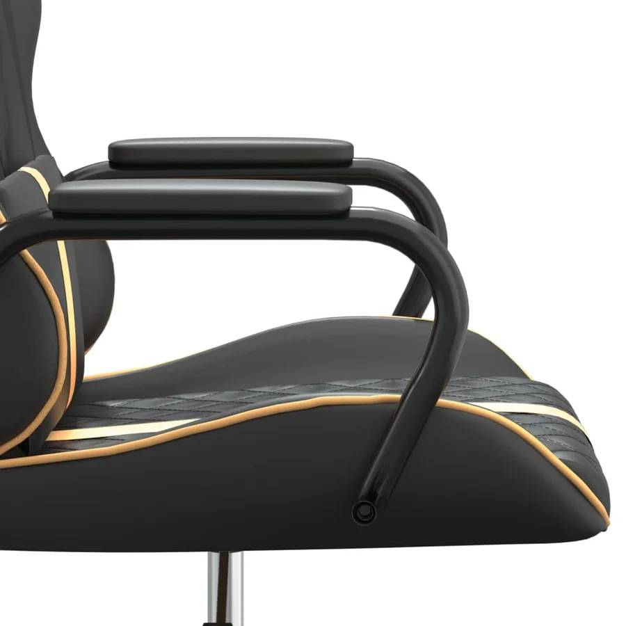 Chaise de jeu Noir et doré Similicuir - 10
