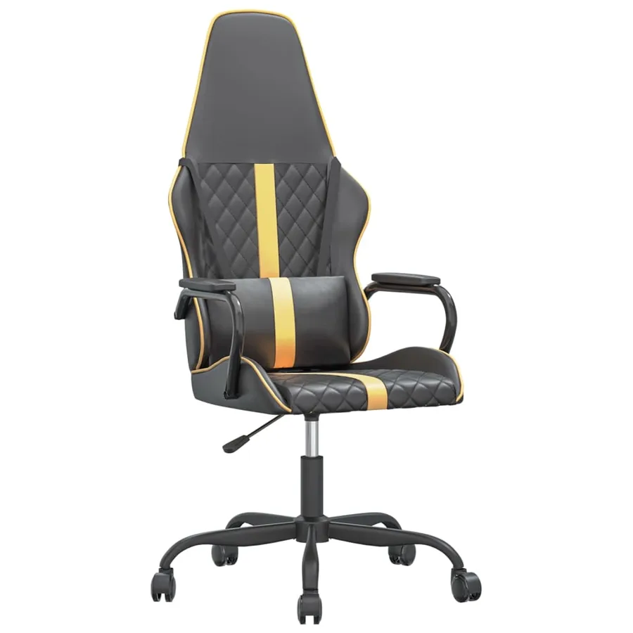 Chaise de jeu Noir et doré Similicuir - 2