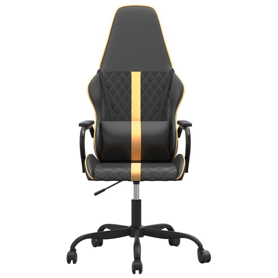 Chaise de jeu Noir et doré Similicuir - 3