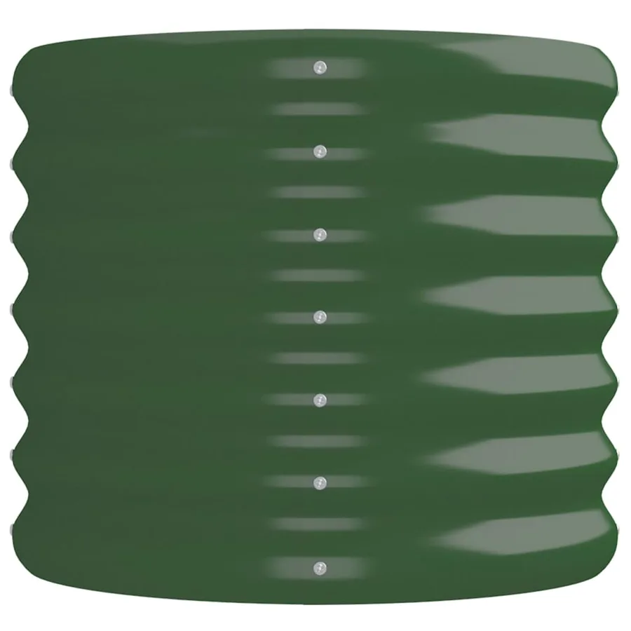 Lit surélevé de jardin Acier galvanisé 224x40x36 cm Vert - 4