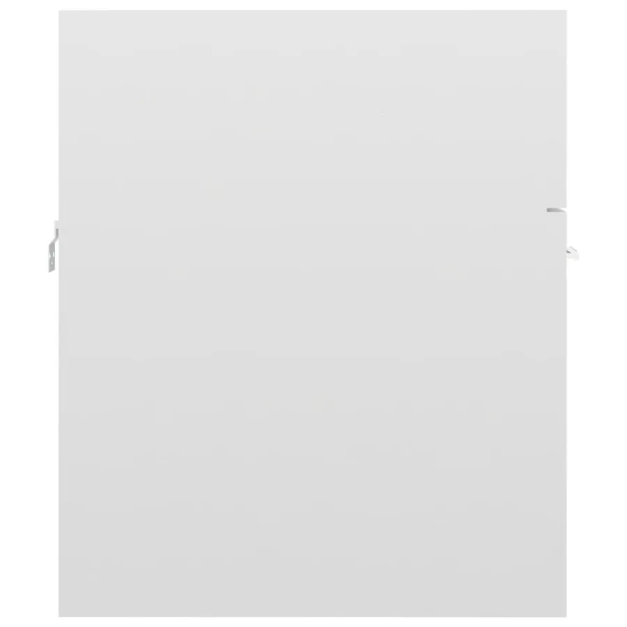 Ensemble de meubles de salle de bain Blanc brillant Aggloméré - 9