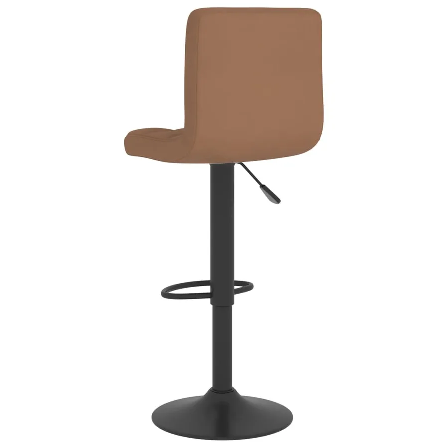 Tabourets de bar lot de 2 marron tissu - 6