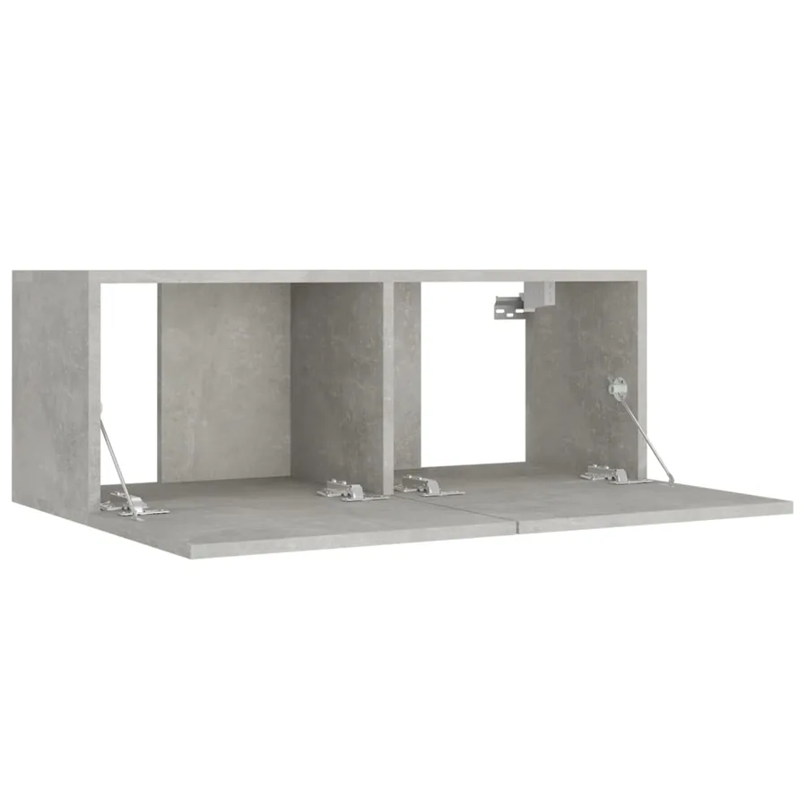 Ensemble de meubles TV 8 pcs Gris béton Bois d'ingénierie - 5