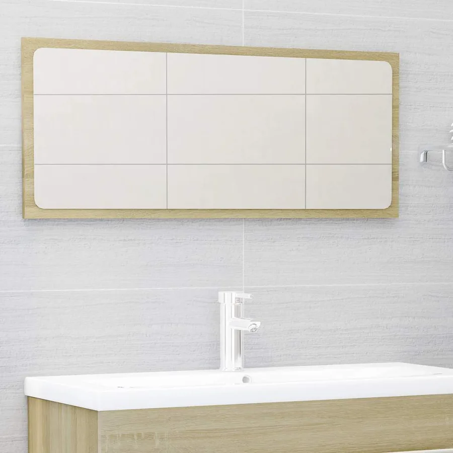 Ensemble de meubles de bain 2 pcs Chêne sonoma Aggloméré - 11