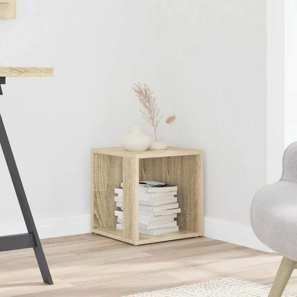 Table d'appoint Chêne sonoma 33x33x34,5 cm Aggloméré