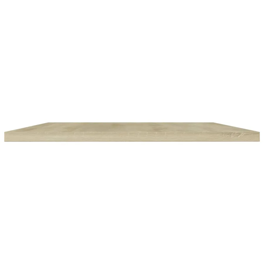 Panneau de bibliothèque 4pcs Chêne sonoma 80x40x1,5cm Aggloméré - 3