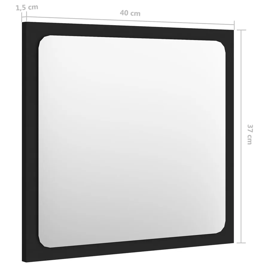Ensemble de meubles de salle de bain Noir Aggloméré - 19