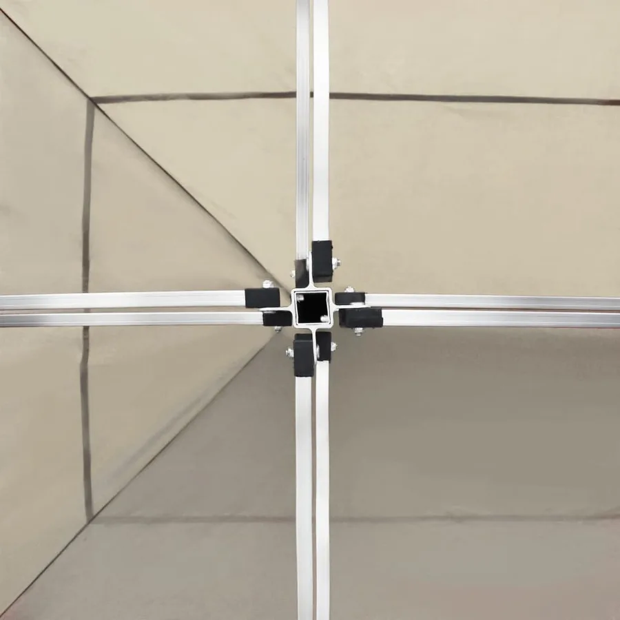 Tente de réception pliable Aluminium 6 x 3 m Crème - 6