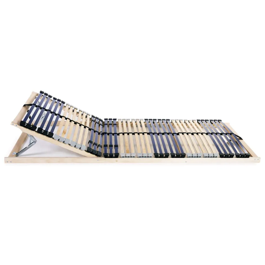 Sommiers à lattes sans matelas 2 pcs avec 42 lattes 80x200 cm - 2