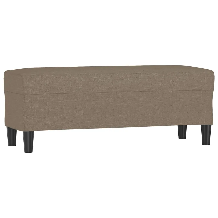 Banc Taupe 100x35x41 cm Tissu - 2