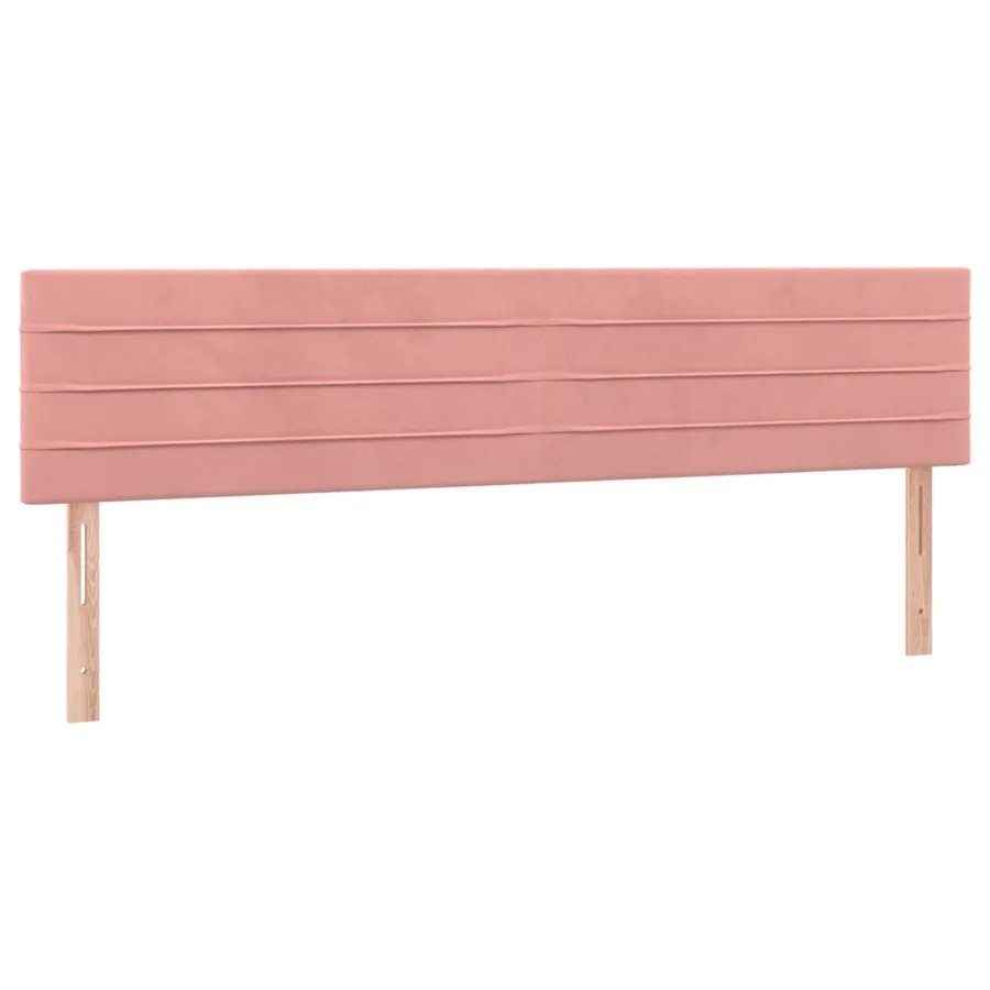 Tête de lit à LED Rose 180x5x78/88 cm Velours - 4