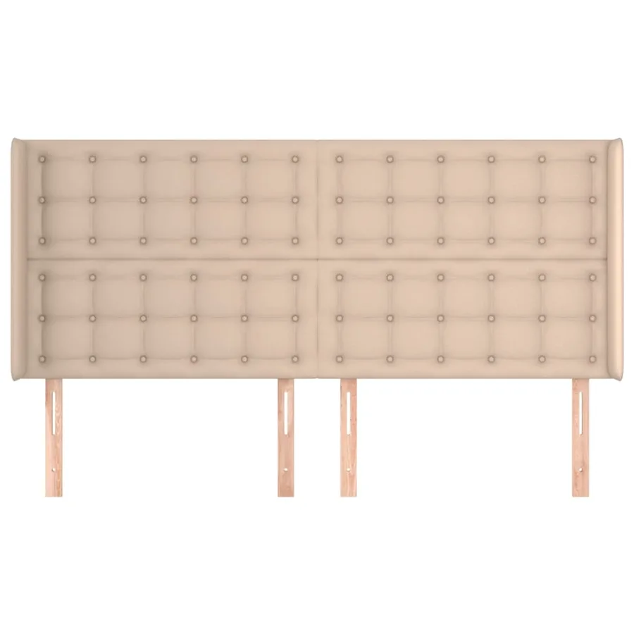Tête de lit avec oreilles Cappuccino 203x16x118/128 cm - 3