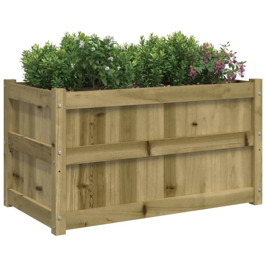 Jardinières 2 pcs bois de pin imprégné - 4