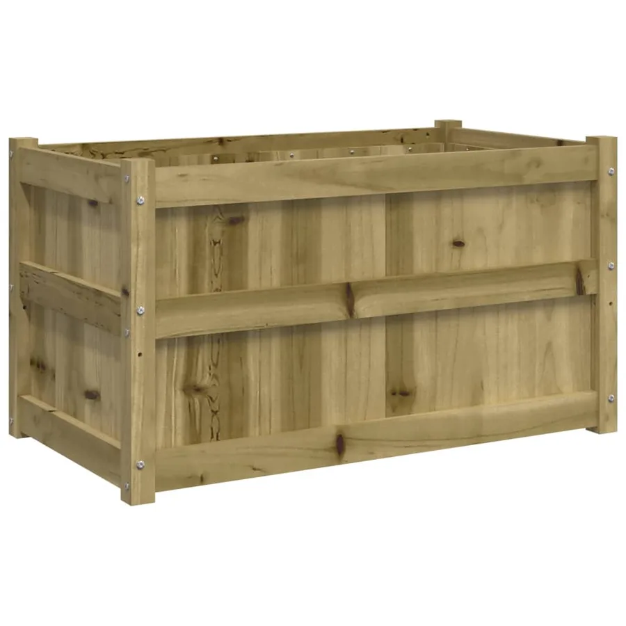 Jardinières 2 pcs bois de pin imprégné - 5
