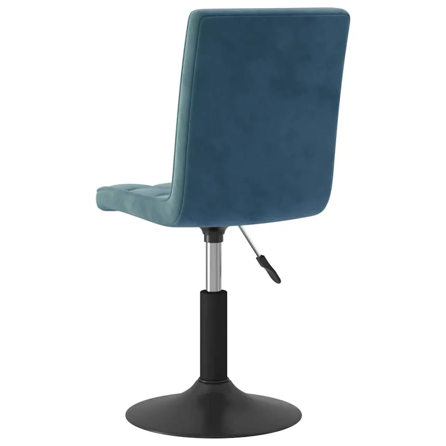 Chaises pivotantes à manger lot de 4 bleu velours - 6