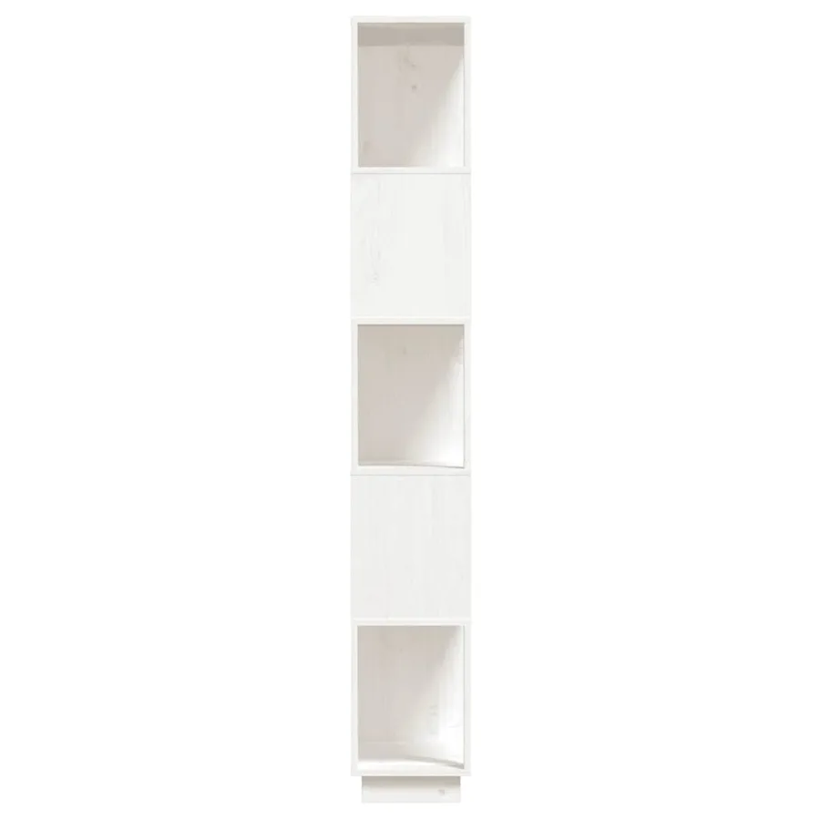 Bibliothèque/Séparateur de pièce Blanc 80x25x163,5cm Pin massif - 6