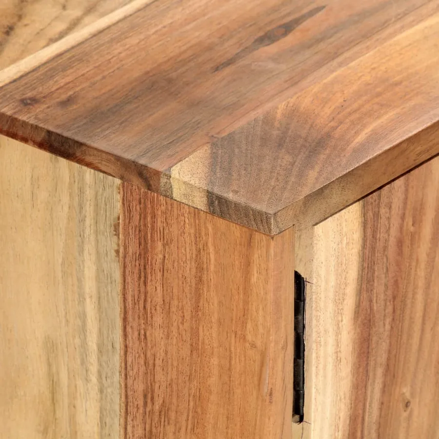 Meuble TV 118x30x45 cm Bois d'acacia massif - 5