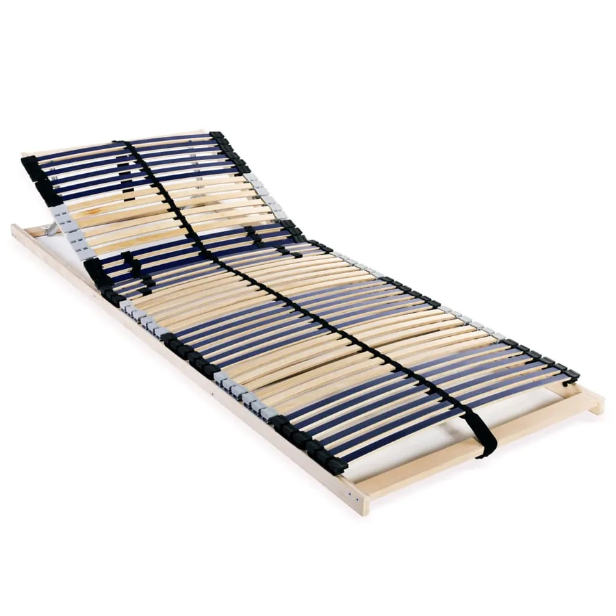 Sommier à lattes sans matelas avec 42 lattes 7 zones 80x200 cm