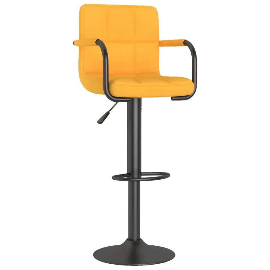 Tabouret de bar Jaune moutarde Tissu - 2