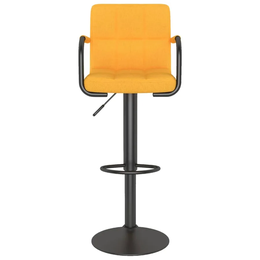 Tabouret de bar Jaune moutarde Tissu - 3