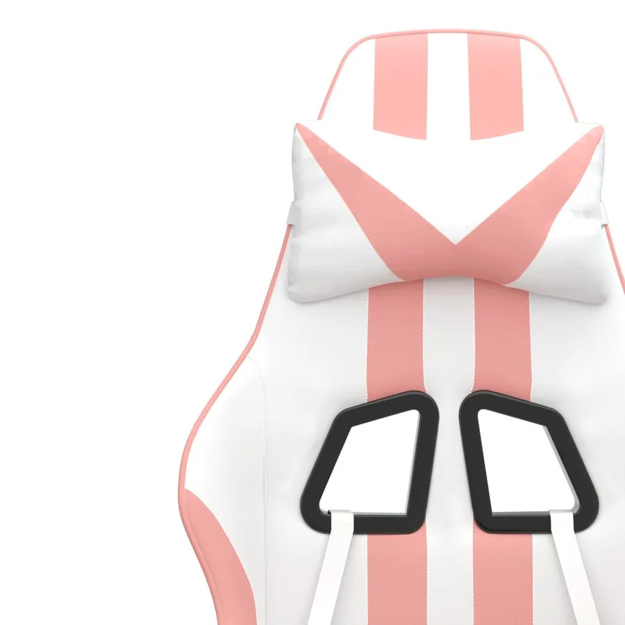 Chaise de jeu Blanc et rose Similicuir - 11