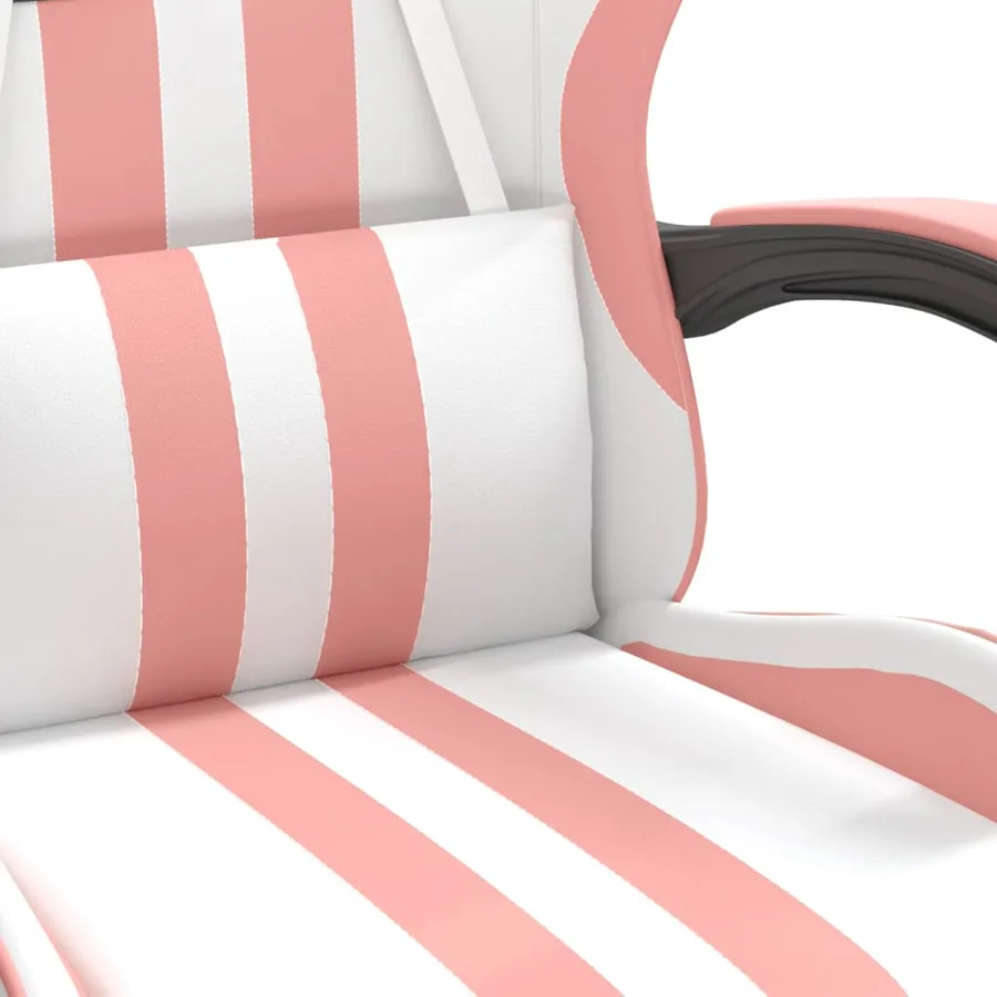 Chaise de jeu Blanc et rose Similicuir - 8