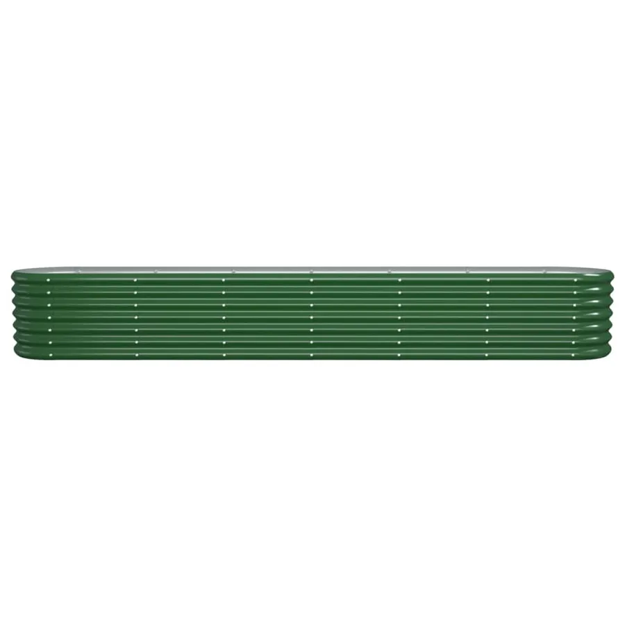Lit surélevé de jardin Acier galvanisé 260x40x36 cm Vert - 3