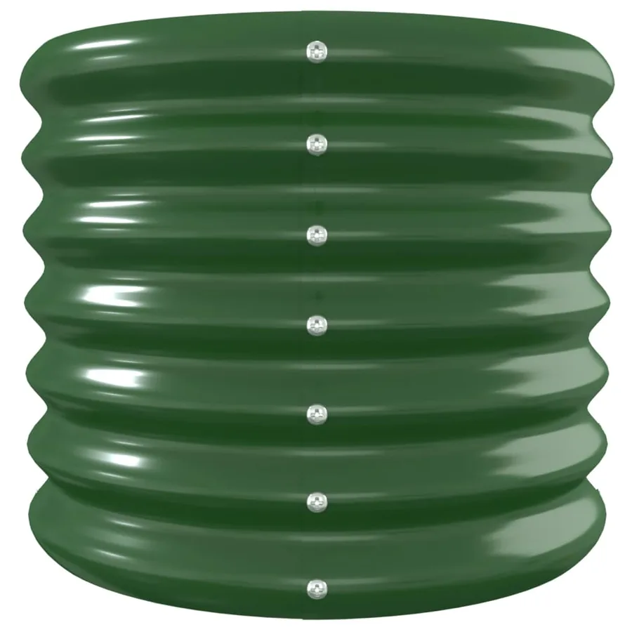 Lit surélevé de jardin Acier galvanisé 260x40x36 cm Vert - 4