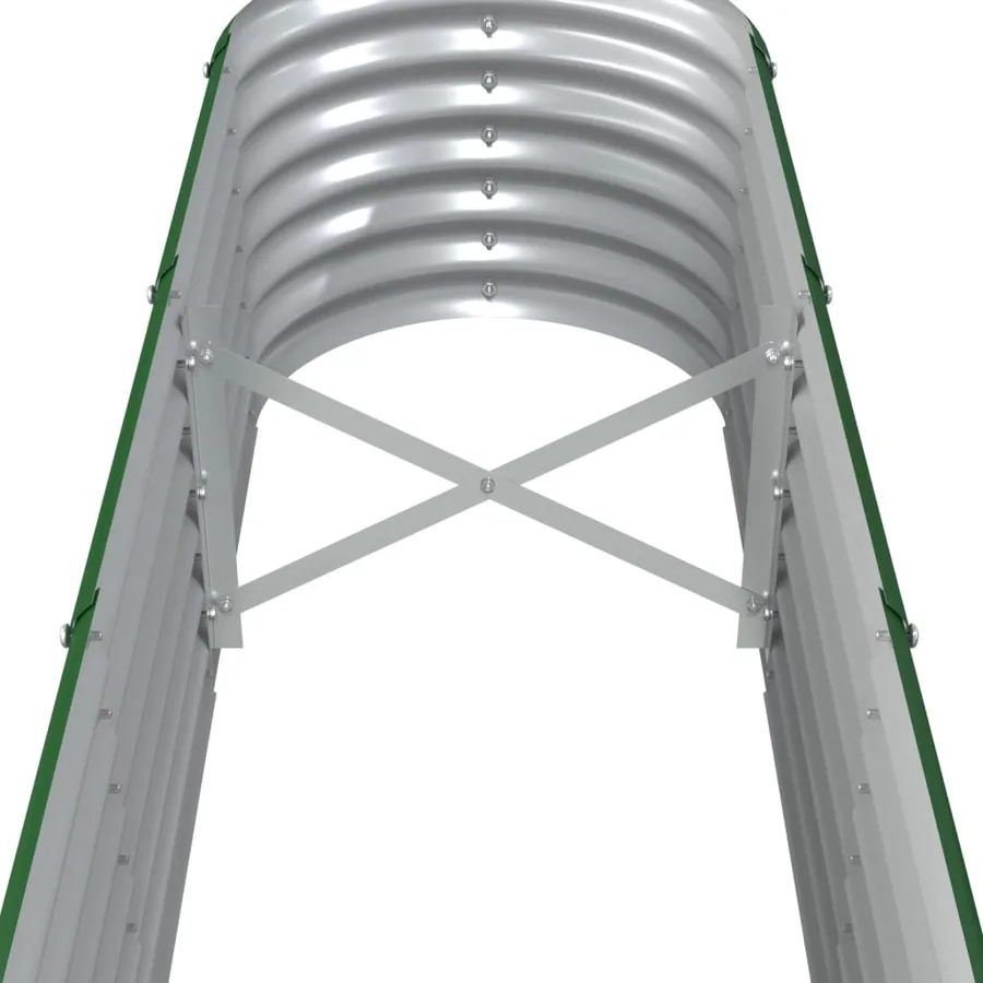 Lit surélevé de jardin Acier galvanisé 260x40x36 cm Vert - 5