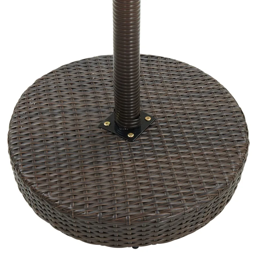 Ensemble de bar de jardin 3pcs coussins Résine tressée Marron - 5