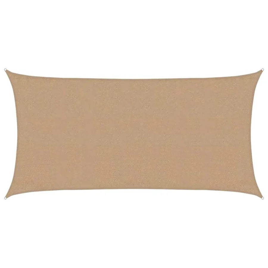 Voile d'ombrage 160 g/m² Taupe 3x6 m PEHD - 2