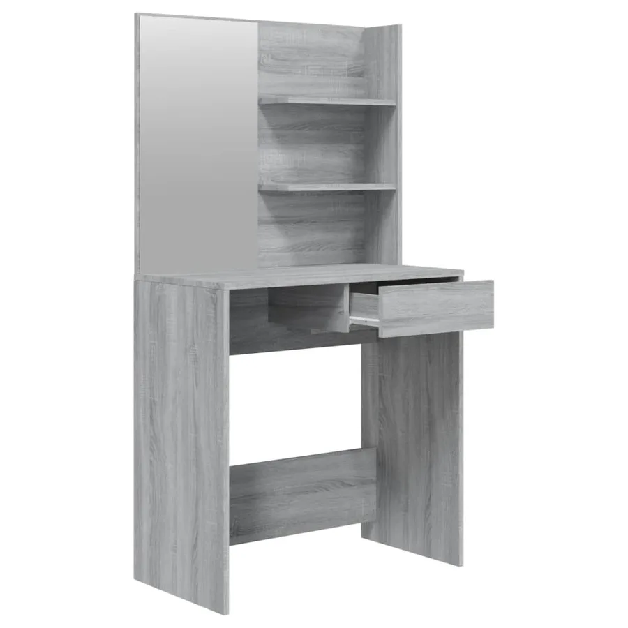 Ensemble de coiffeuse Sonoma gris 74,5x40x141 cm - 5